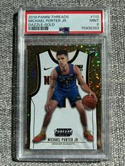 Michael Porter Jr. [Dazzle Gold] Basketball Cards 2018 Panini Threads Prices