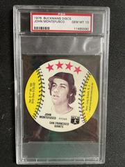 John Montefusco Baseball Cards 1976 Buckmans Discs Prices