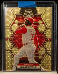 Ken Griffey Jr. [Gold Vinyl] #10 Baseball Cards 2023 Panini Chronicles Mosaic Prices