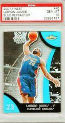 LeBron James [Blue Refractor] #40 Basketball Cards 2007 Finest Prices