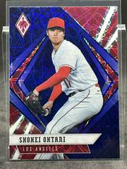 Shohei Ohtani [Blue Velocity] #15 Baseball Cards 2021 Panini Chronicles Phoenix Prices