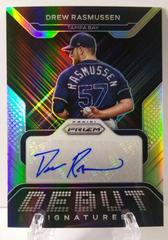 Drew Rasmussen [Silver Prizm] #DS-DR Baseball Cards 2022 Panini Prizm Debut Signatures Prices