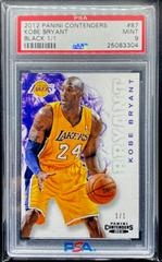 Kobe Bryant [Black 1/1] #87 Basketball Cards 2012 Panini Contenders Prices