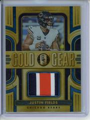 Justin Fields [Sapphire] #GG-JF Football Cards 2023 Panini Gold Standard Gear Prices