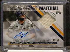Christian Yelich #MLMA-CY Baseball Cards 2024 Topps Major League Material Autograph Prices