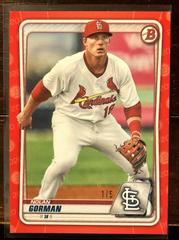 Nolan Gorman [Red] Baseball Cards 2020 Bowman Draft Prices