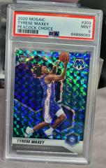 Tyrese Maxey [Peacock Choice] Basketball Cards 2020 Panini Mosaic Prices