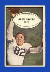 Gern Nagler Football Cards 1953 Bowman Prices