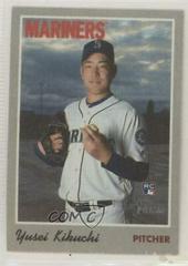 Yusei Kikuchi #21 Baseball Cards 2019 Topps Heritage 1970 Cloth Stickers Prices