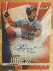 Chipper Jones [Red Wave Refractor] #FA-CJ Baseball Cards 2017 Topps Finest Autographs Prices