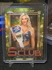 Charlotte Flair [Gold Refractor] #5T-3 Wrestling Cards 2021 Topps Chrome WWE 5 Timers Club Prices