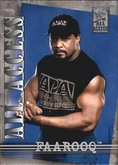 Faarooq Wrestling Cards 2002 Fleer WWF All Access Prices