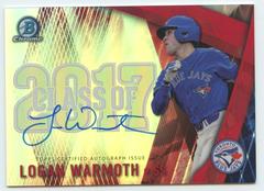 Logan Warmoth [Red Refractor] Baseball Cards 2017 Bowman Draft Class of Autographs Prices