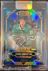 Jason Robertson [Blue Autograph] Hockey Cards 2020 Upper Deck Stature Prices