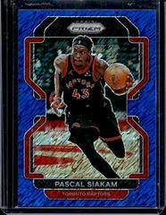 Pascal Siakam [Blue Shimmer] Basketball Cards 2021 Panini Prizm Prices