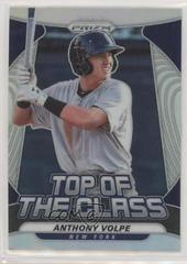 Anthony Volpe [Silver Prizm] #TOC-30 Baseball Cards 2020 Panini Prizm Top of the Class Prices