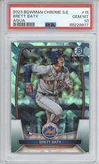 Brett Baty [Aqua] #15 Baseball Cards 2023 Bowman Chrome Sapphire Prices