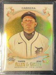 Miguel Cabrera [Gold Refractor] #109 Baseball Cards 2021 Topps Allen & Ginter Chrome Prices
