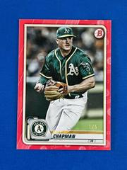 Matt Chapman [Red] #73 Baseball Cards 2020 Bowman Prices