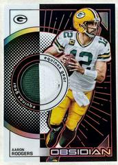 Aaron Rodgers [Red] Football Cards 2022 Panini Obsidian Equinox Gear Prices