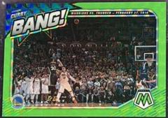 Stephen Curry [Green Fluorescent] Basketball Cards 2020 Panini Mosaic Bang Prices