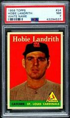 Hobie Landrith [White Name] #24 Baseball Cards 1958 Topps Prices