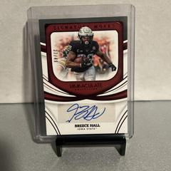 Breece Hall #RA-BHA Football Cards 2022 Panini Immaculate Collegiate Rookie Autographs Prices