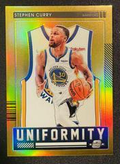 Stephen Curry [Gold] #7 Basketball Cards 2021 Panini Contenders Optic Uniformity Prices