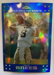 Drew Brees [Blue Refractor] #TC116 Football Cards 2007 Topps Chrome Prices