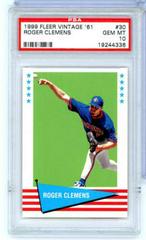 Roger Clemens #30 Baseball Cards 1999 Fleer Vintage 61 Prices