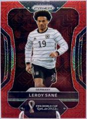 Leroy Sane [Red Mojo] Soccer Cards 2022 Panini Prizm World Cup Prices