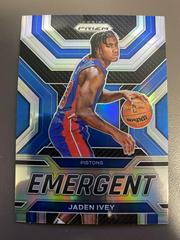 Jaden Ivey [Silver] #10 Basketball Cards 2022 Panini Prizm Emergent Prices