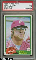 Greg Luzinski [Gray Back] Baseball Cards 1981 O Pee Chee Prices