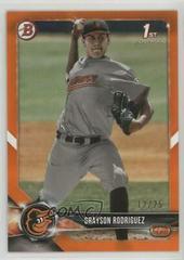 Grayson Rodriguez [Orange] #BD-73 Baseball Cards 2018 Bowman Draft Prices