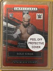 Solo Sikoa [Red] #4 Wrestling Cards 2022 Panini Impeccable WWE Stainless Stars Prices