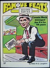 Connie Mack #37 Baseball Cards 1980 Laughlin Famous Feats Prices