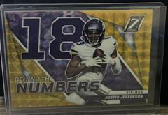 Justin Jefferson [Gold] #BN-JJ Football Cards 2022 Panini Zenith Behind the Numbers Prices
