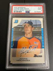 Justin Verlander [White] Baseball Cards 2005 Bowman Draft Picks Prices