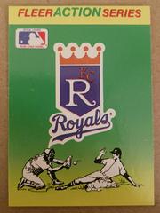 Kansas City Royals Baseball Cards 1990 Fleer Action Series Stickers Prices