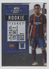 Sergino Dest Soccer Cards 2020 Panini Chronicles Contenders Rookie Ticket La Liga Prices