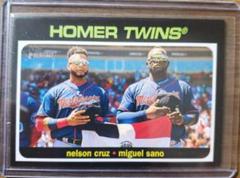 Nelson Cruz / Miguel Sano #CC-3 Baseball Cards 2020 Topps Heritage Combo Cards Prices