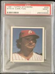 Steve Carlton #29 Baseball Cards 1981 Topps Stickers Prices