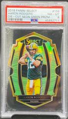 Aaron Rodgers [Neon Green Prizm Die-Cut] #156 Football Cards 2018 Panini Select Prices