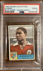 Eusebio [Blue Name Valida Back] Soccer Cards 1963 Panini Calciatori Prices