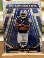 James Cook [No Huddle Silver] #BC-14 Football Cards 2022 Panini Mosaic Blue Chips Prices