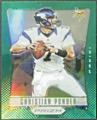 Christian Ponder [Green Prizm] Football Cards 2012 Panini Prizm Prices