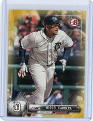 Miguel Cabrera [Gold] Baseball Cards 2017 Bowman Prices