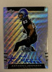 Anthony Johnson [Silver Wave] Football Cards 2019 Leaf Metal Draft Autographs Prices