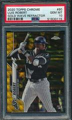 Luis Robert [Gold Wave Refractor] #60 Baseball Cards 2020 Topps Chrome Prices