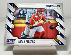 Micah Parsons [Purple] #SA-MP Football Cards 2022 Panini Score Sack Attack Prices